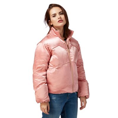Pink cropped quilt jacket